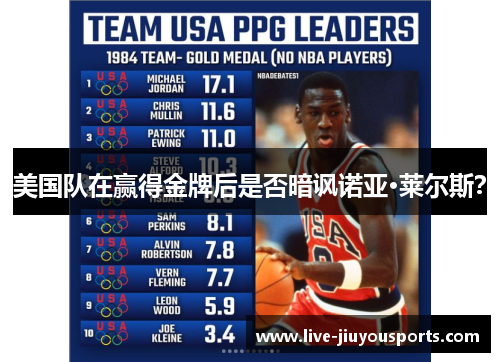 美国队在赢得金牌后是否暗讽诺亚·莱尔斯？